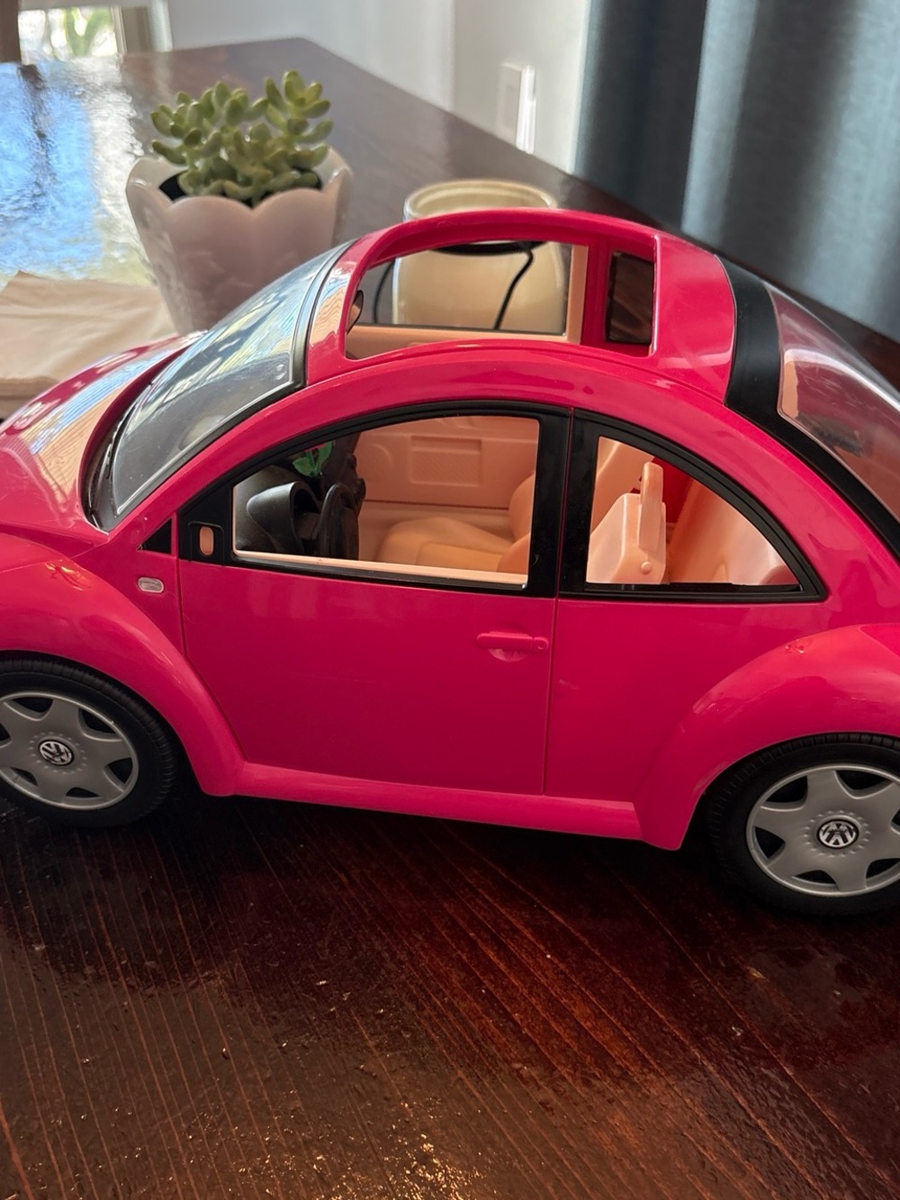 Mattel Hot Pink Barbie Beetle Toy Car